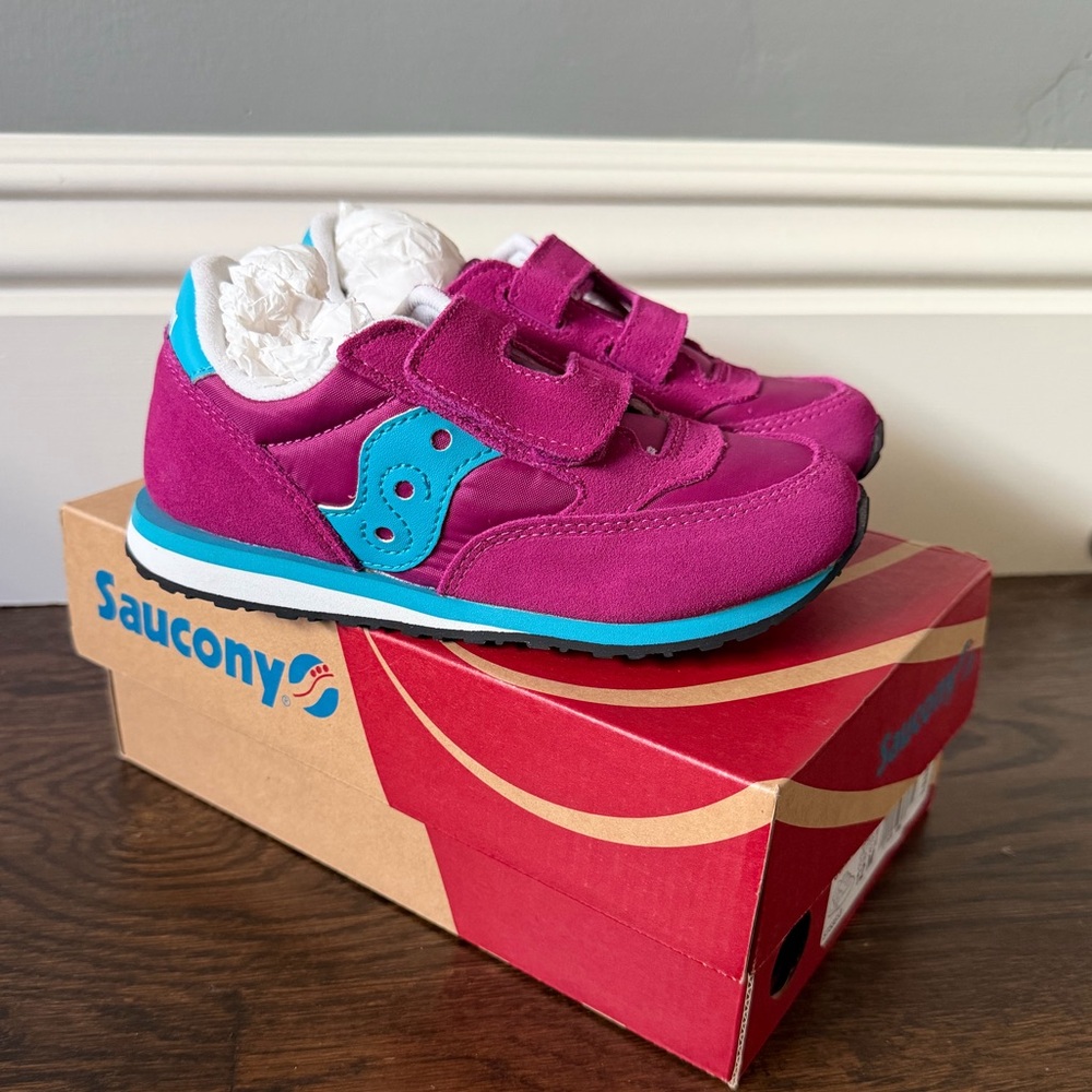 Saucony G Baby Jazz in Magenta/Blue size 12 NWT